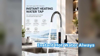 Instant warmwaterkraan RVS kraan
