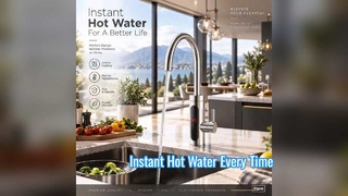 Instant warmwater keukenkraan digitaal display