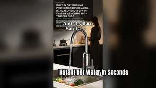 Instant warmwaterkraan Tankloze roestvrijstalen verwarming