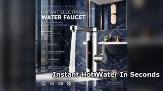 Instant warmwaterkraan LED digitaal display 3300W