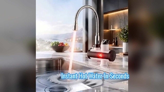 Instant warmwaterkraan met LED-temperatuurdisplayKraankranen voor tankloze elektrische boilers