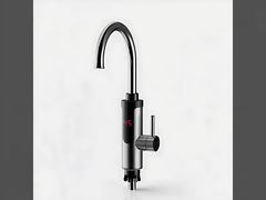 Keukenkraan met onmiddellijk warm water, roestvrijstalen kraan, elektrische waterkleppen