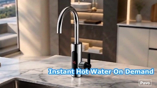 Instant warmwaterkraan roestvrij staal ontwerp