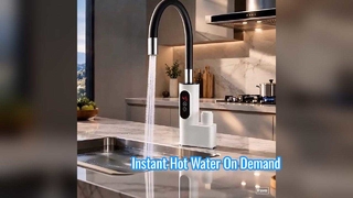 Elektrische kraan - aangezien het een elektrische warmwaterkraan is, een tankloze elektrische warmwaterkraan